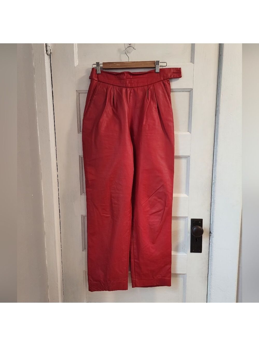 Vintage The Leather Ranch Red Genuine Leather Jacket, Size 3 - Picture 15 of 17